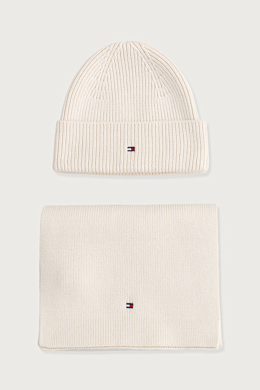 Tommy Hilfiger  căciulă și fular pentru femei cu amestec de lână