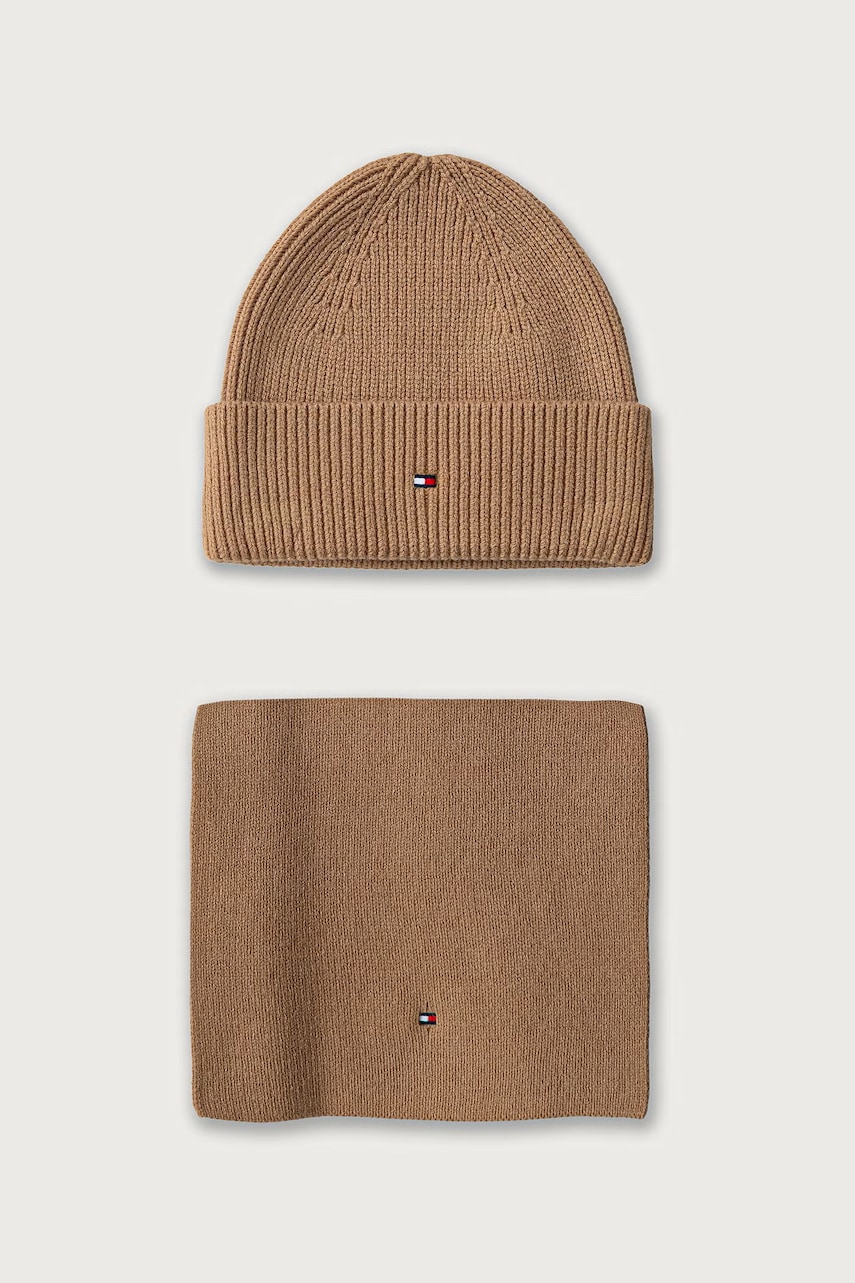 Tommy Hilfiger kapa i šal za žene s dodatkom vune