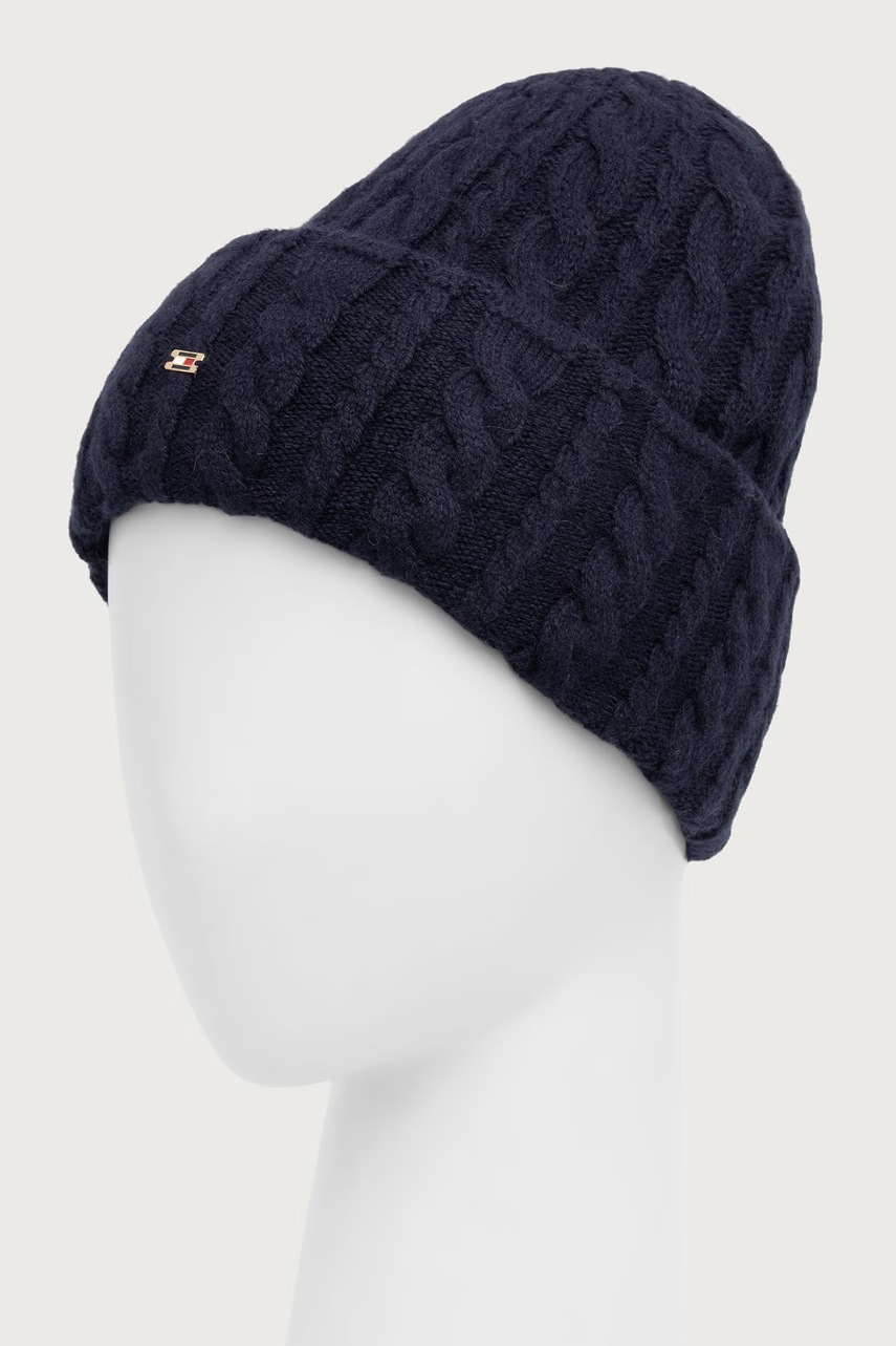 Tommy Hilfiger  шапка beanie дамска от вълнена материя
