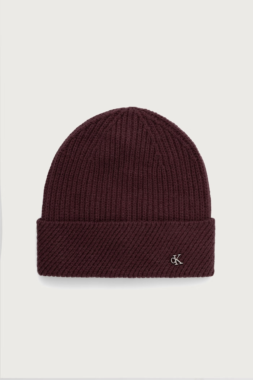 Calvin Klein  čiapka dámska s vlnou