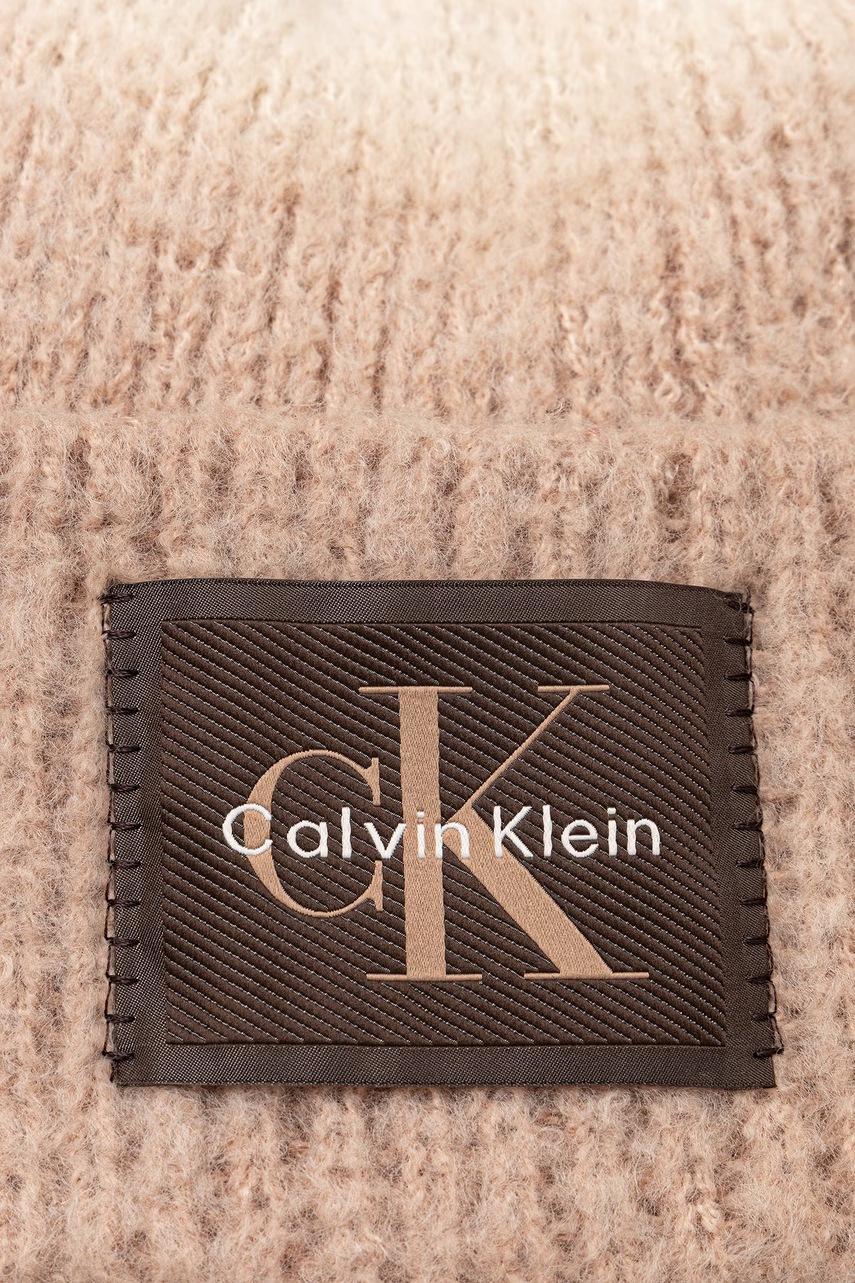 Calvin Klein  шапка beanie дамска с вълна