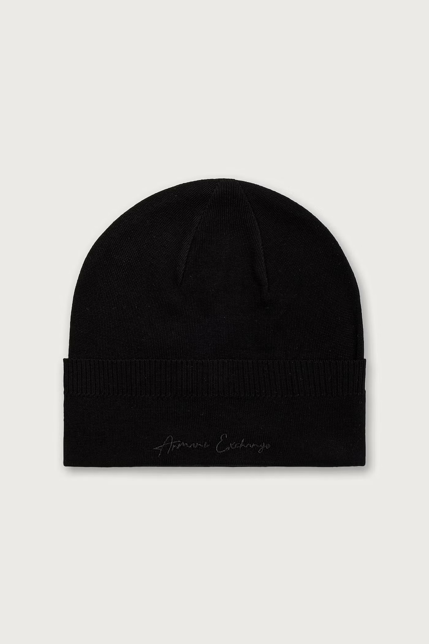 Armani Exchange czapka beanie damska wełniana