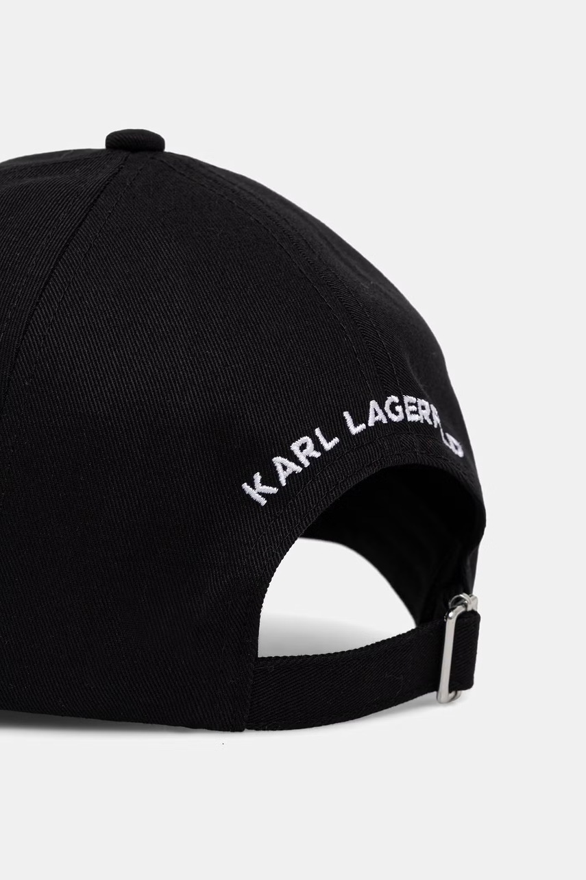 Karl Lagerfeld čiapka so šiltom dámska bavlnená IKON