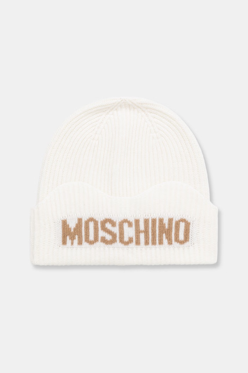 Moschino czapka damska z wełną