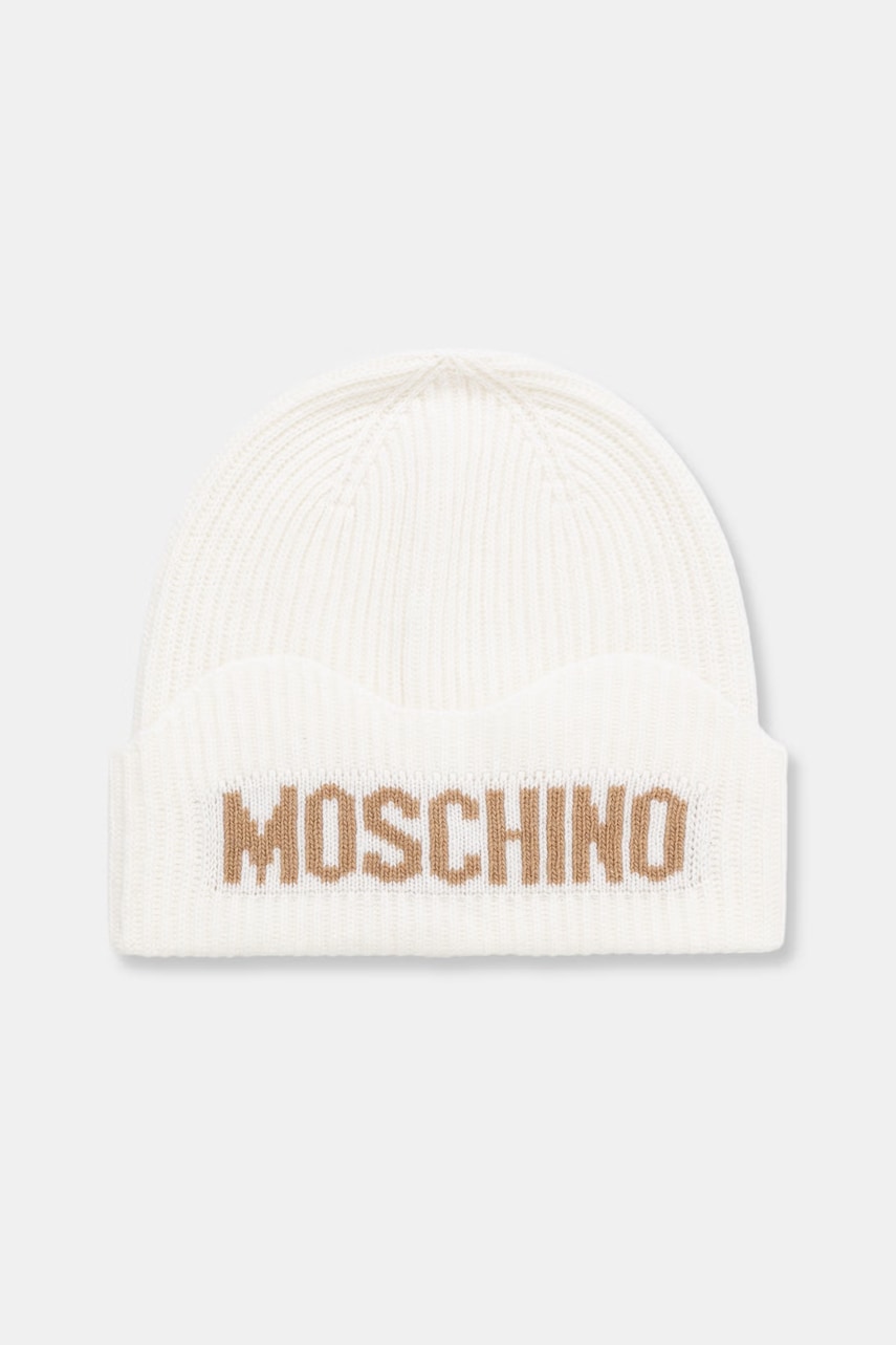 Moschino czapka damska z wełną