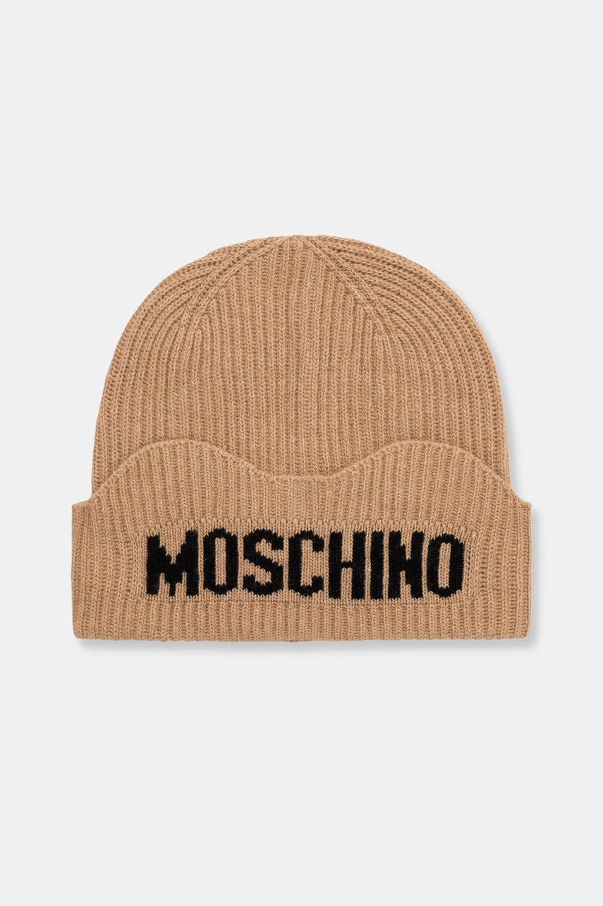 Moschino czapka damska z wełną