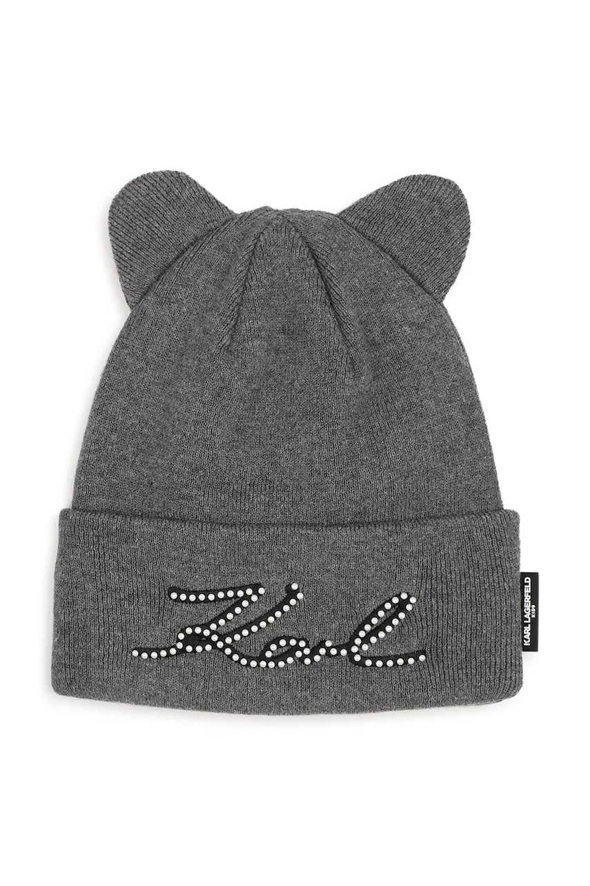 Karl Lagerfeld beanie kapa za djecu s pamukom