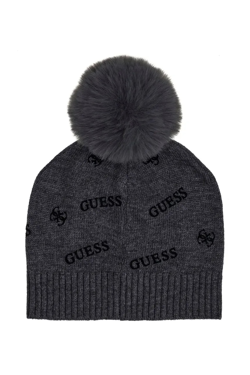 Guess  čiapka s brmbolcom detská