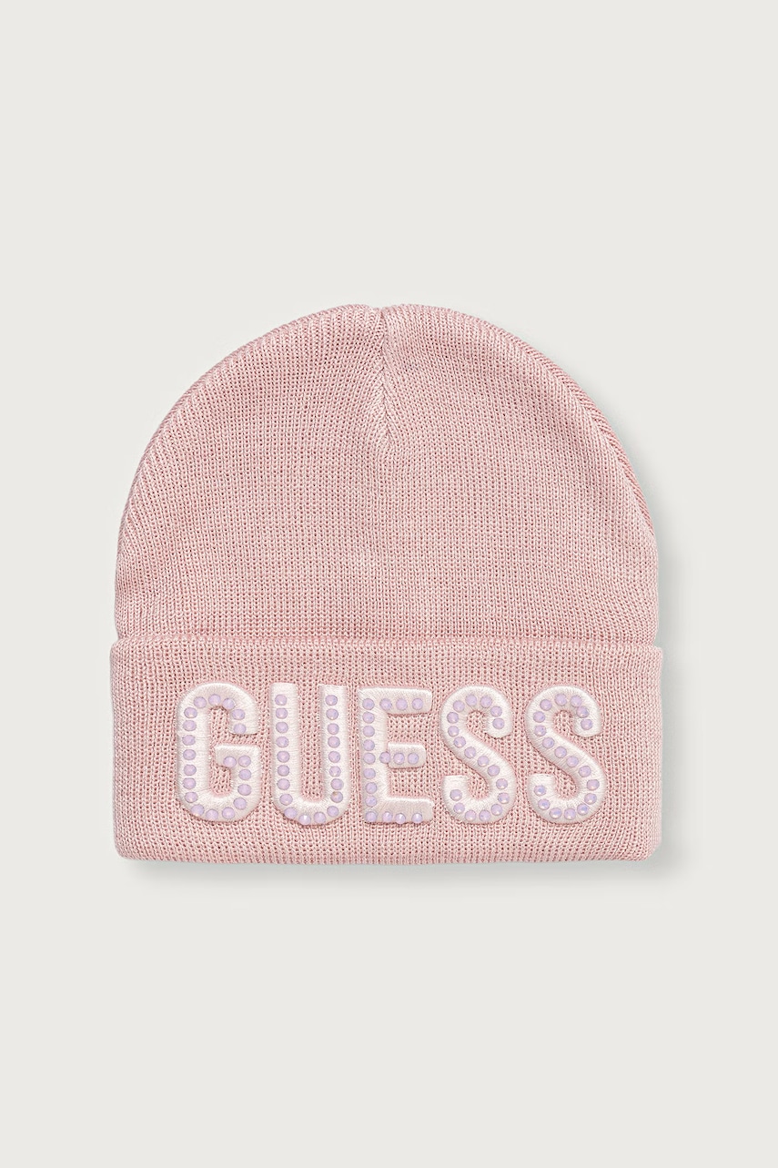 Guess  čiapka beanie detská s viskózou