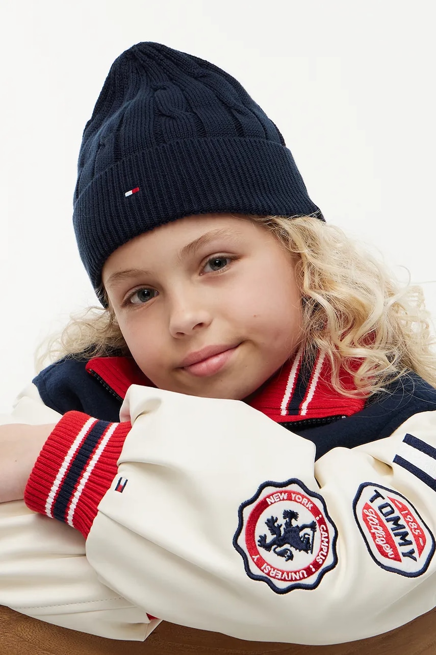 Tommy Hilfiger čiapka beanie detská bavlnená