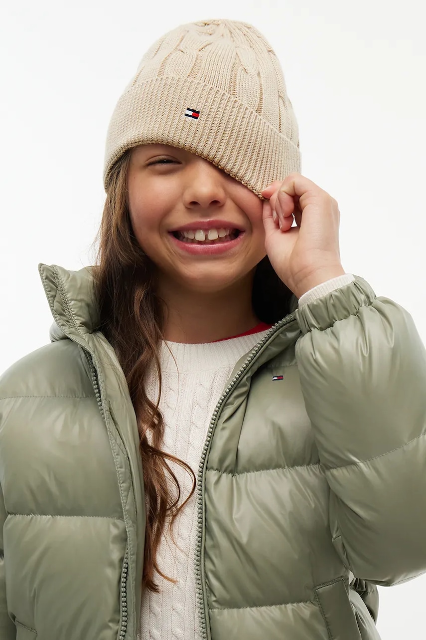 Tommy Hilfiger čiapka beanie detská bavlnená