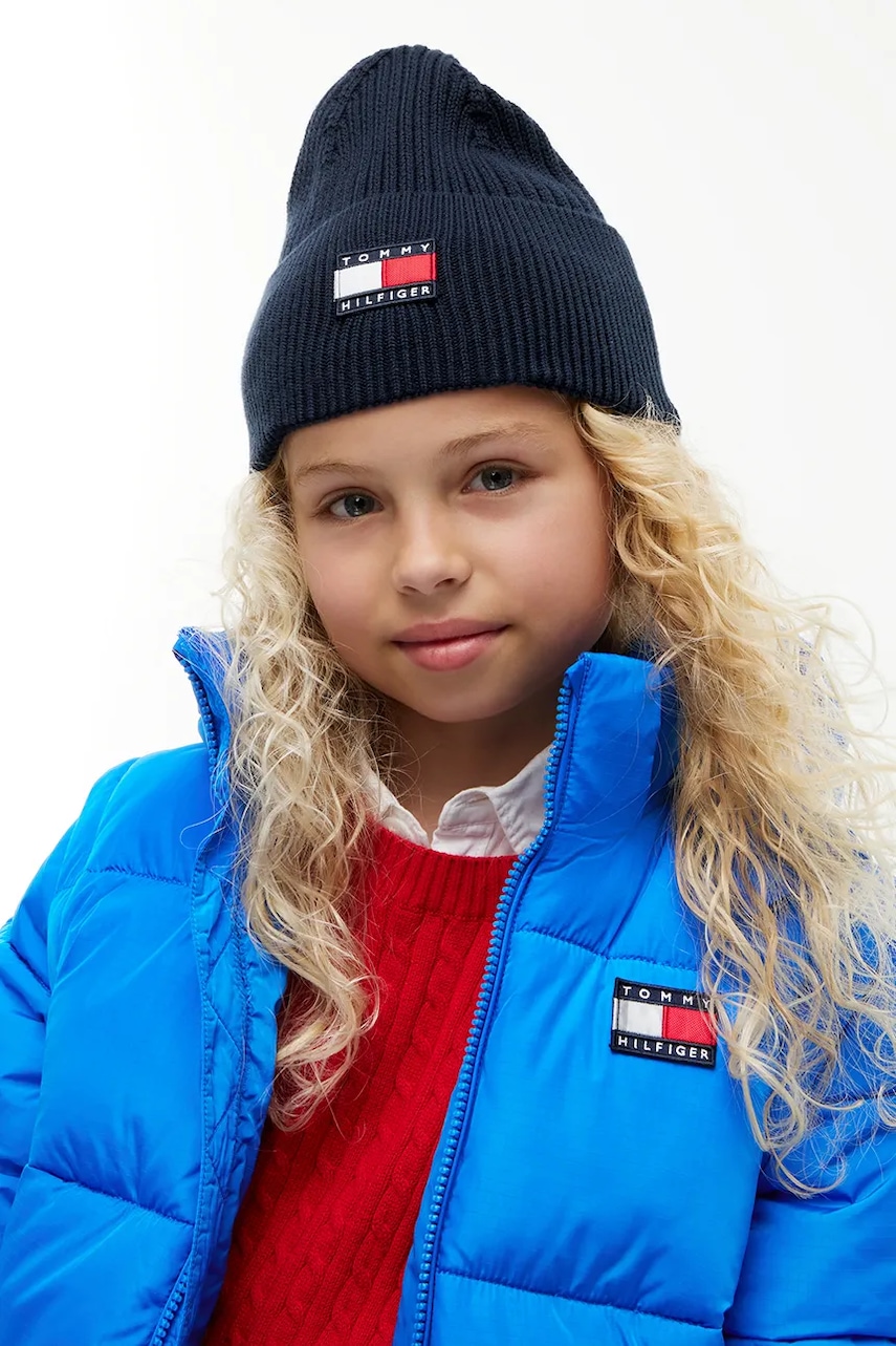 Tommy Hilfiger čiapka beanie detská bavlnená
