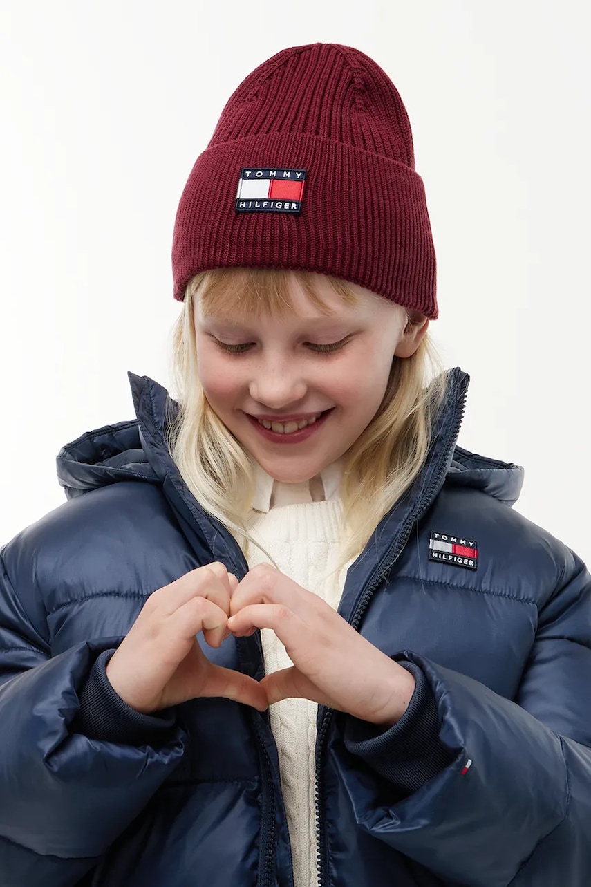 Tommy Hilfiger čiapka beanie detská bavlnená