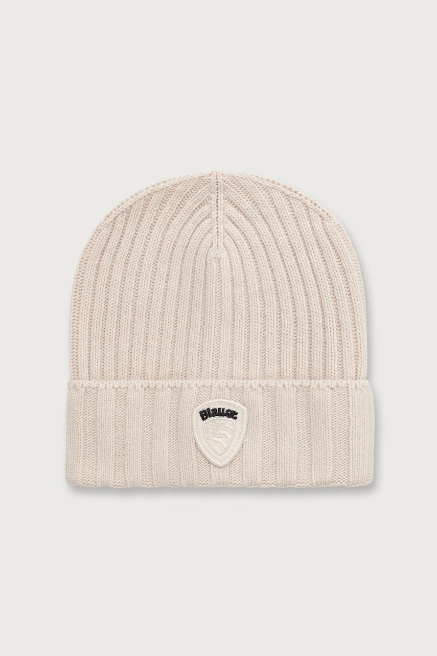 Blauer  čiapka beanie pánska s prímesou vlny