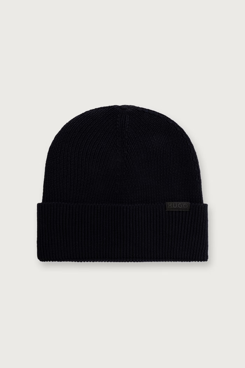 HUGO  čiapka beanie pánska bavlnená Xential