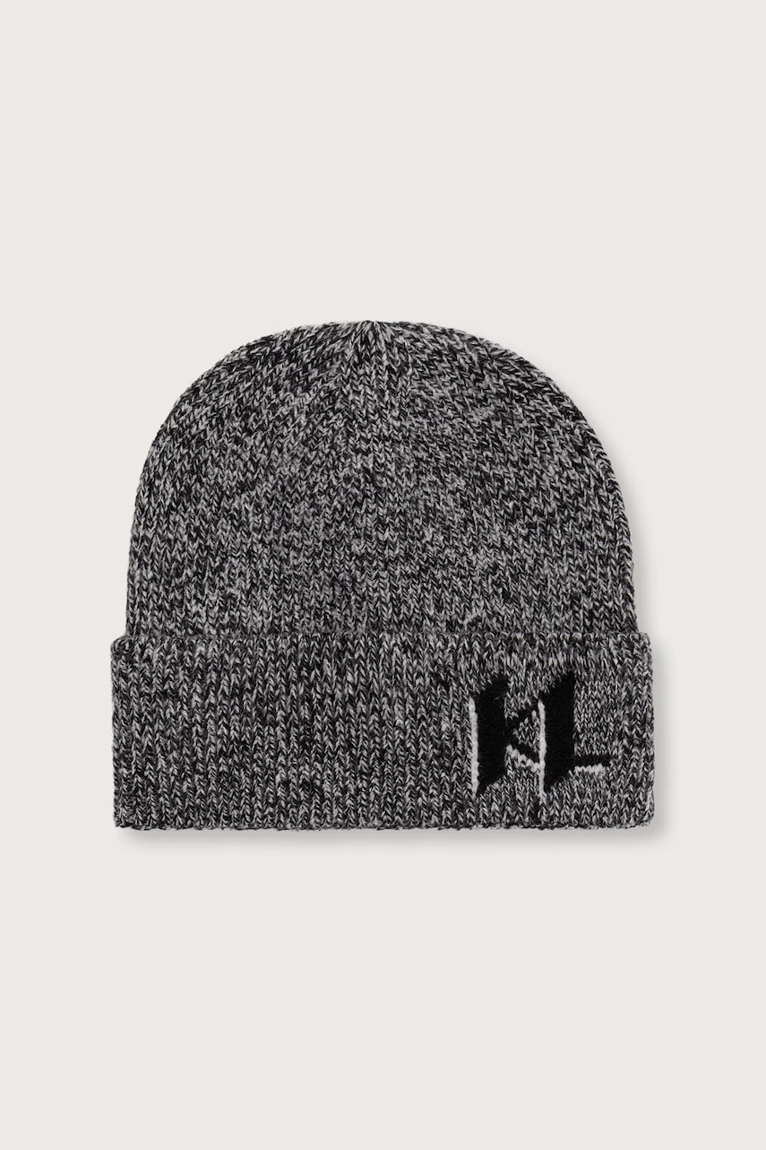 Karl Lagerfeld  čiapka beanie pánska s prímesou vlny