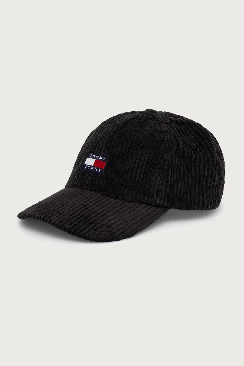 Tommy Jeans czapka z daszkiem męska sztruksowa