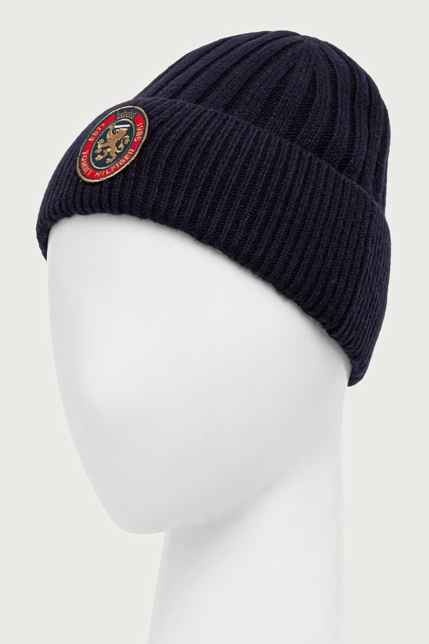 Tommy Hilfiger  шапка beanie мъжка от вълнена материя