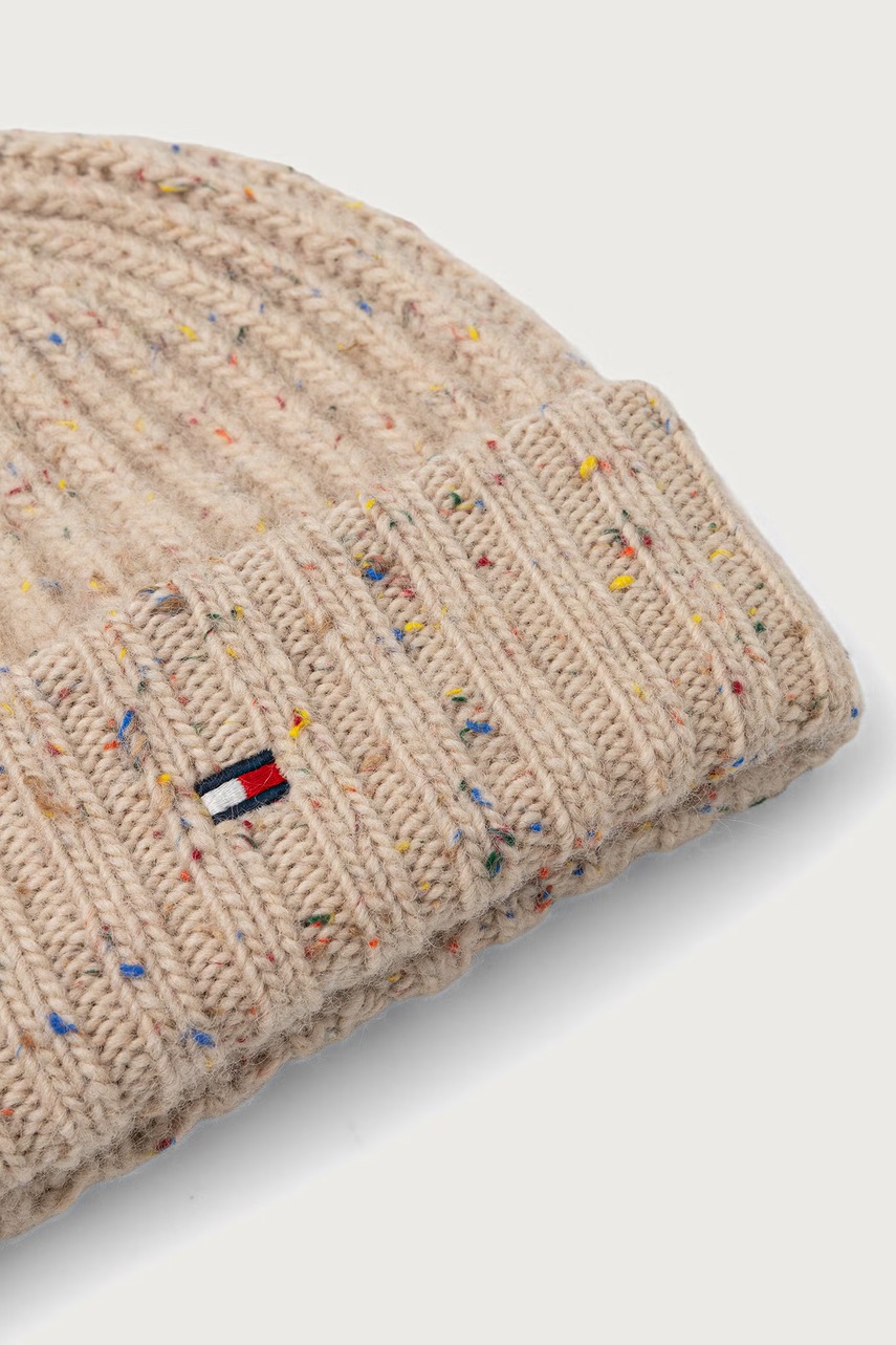 Tommy Hilfiger  шапка beanie мъжка от вълнена материя