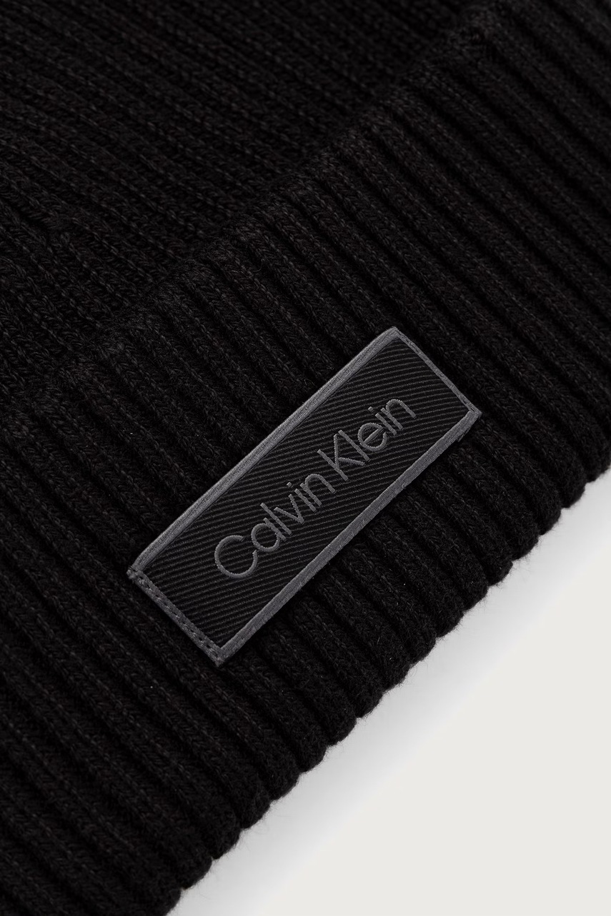 Calvin Klein  шапка beanie мъжка от памук