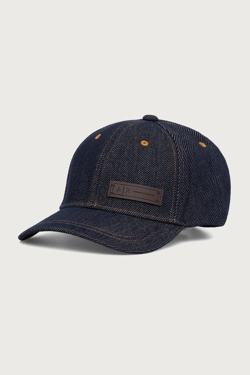 Armani Exchange șapcă pentru bărbați din denim