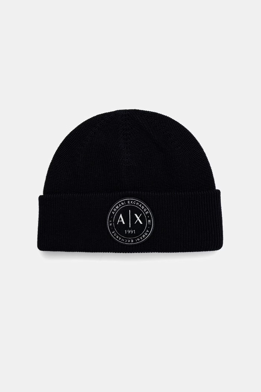Armani Exchange czapka męska z wełną