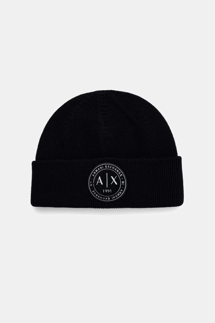 Armani Exchange czapka męska z wełną