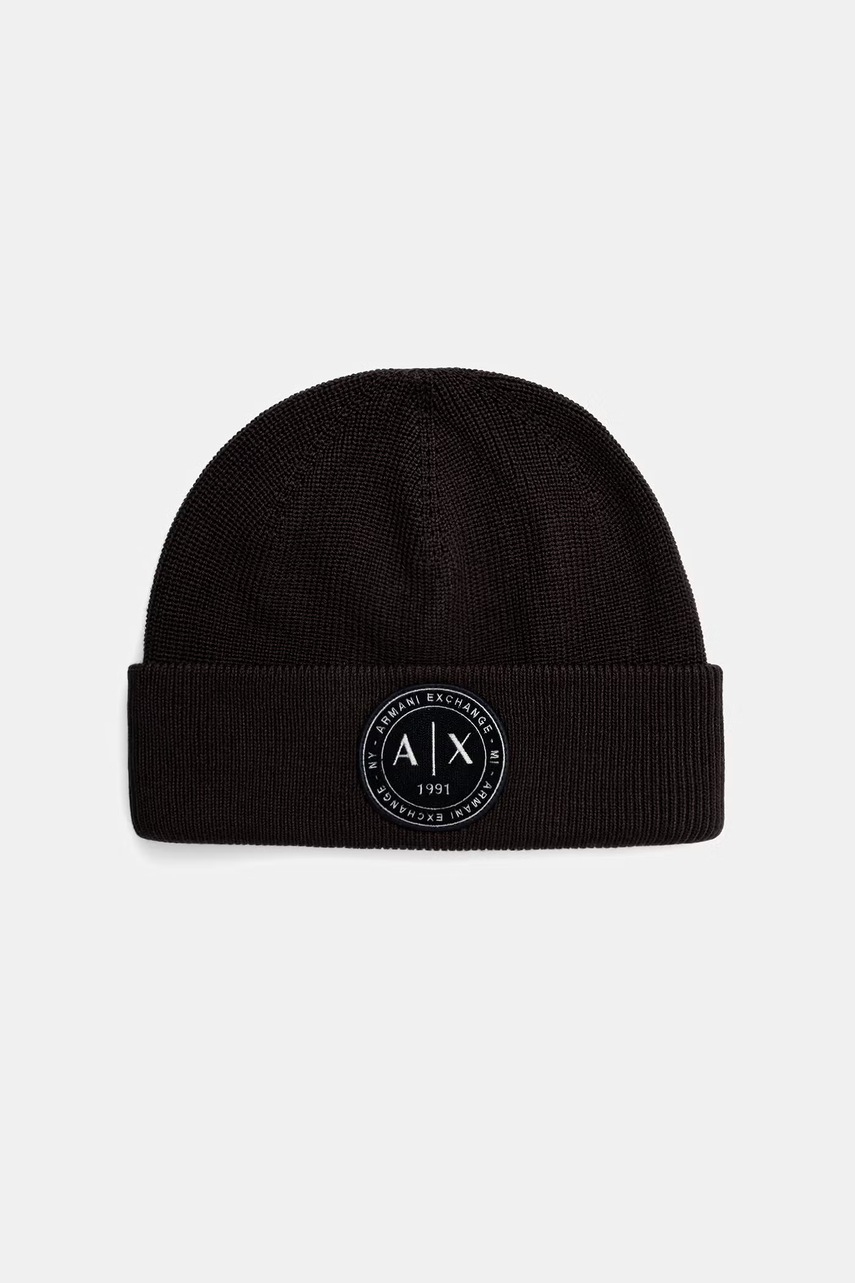 Armani Exchange czapka męska z wełną