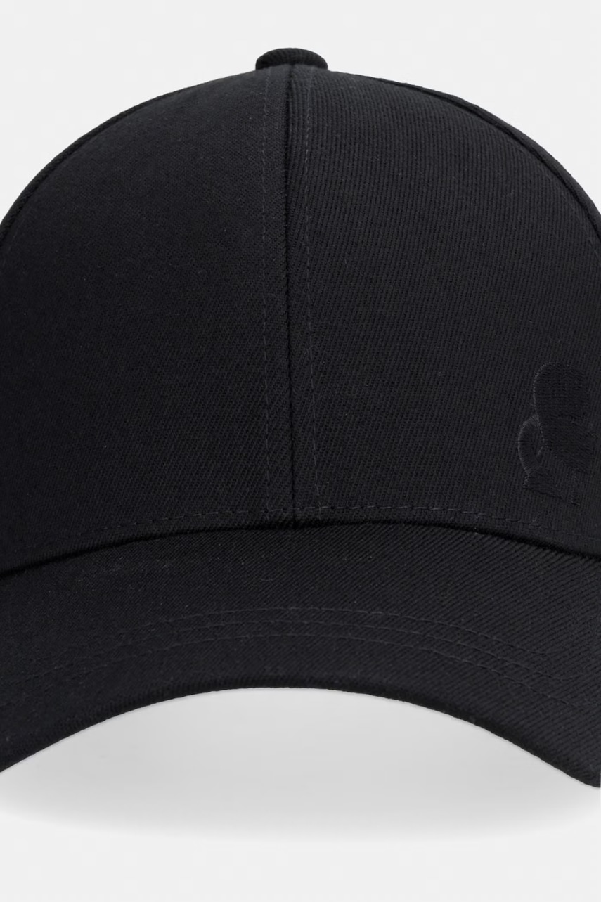 Karl Lagerfeld čiapka so šiltom pánska s prímesou vlny