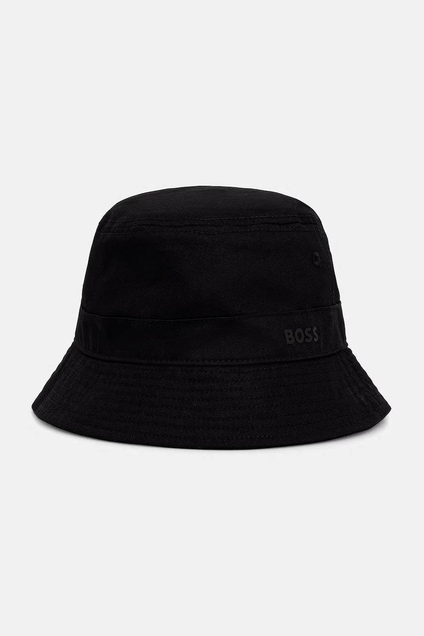 BOSS Orange klobúk bucket pánsky bavlnený Finnian