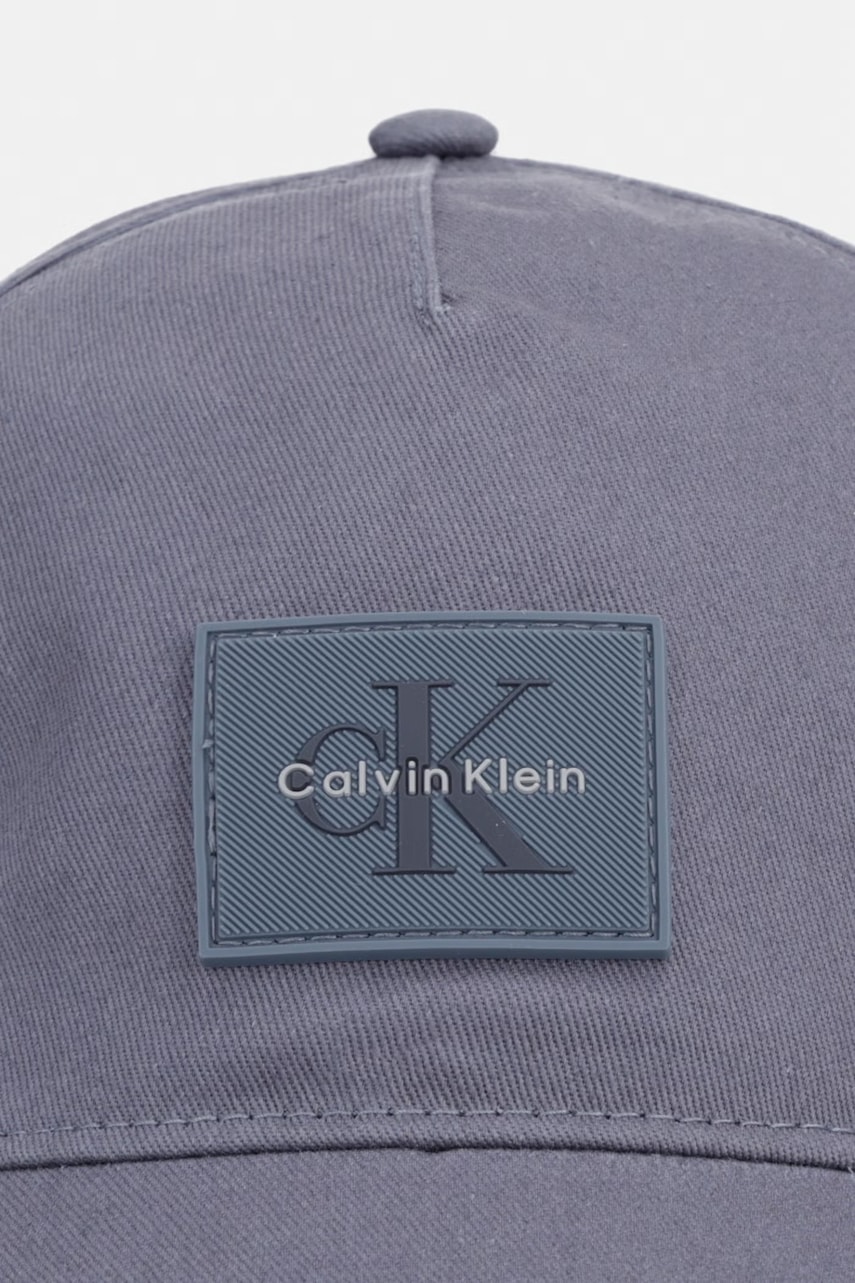Calvin Klein čiapka so šiltom pánska bavlnená