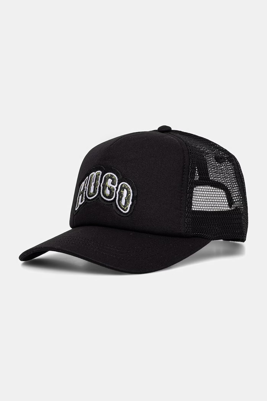 HUGO Blue czapka z daszkiem trucker męska Marsel-Trucker-Snake