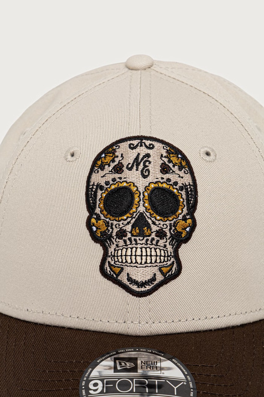 New Era  шапка с козирка от памук NE SKULL 940 STNABR