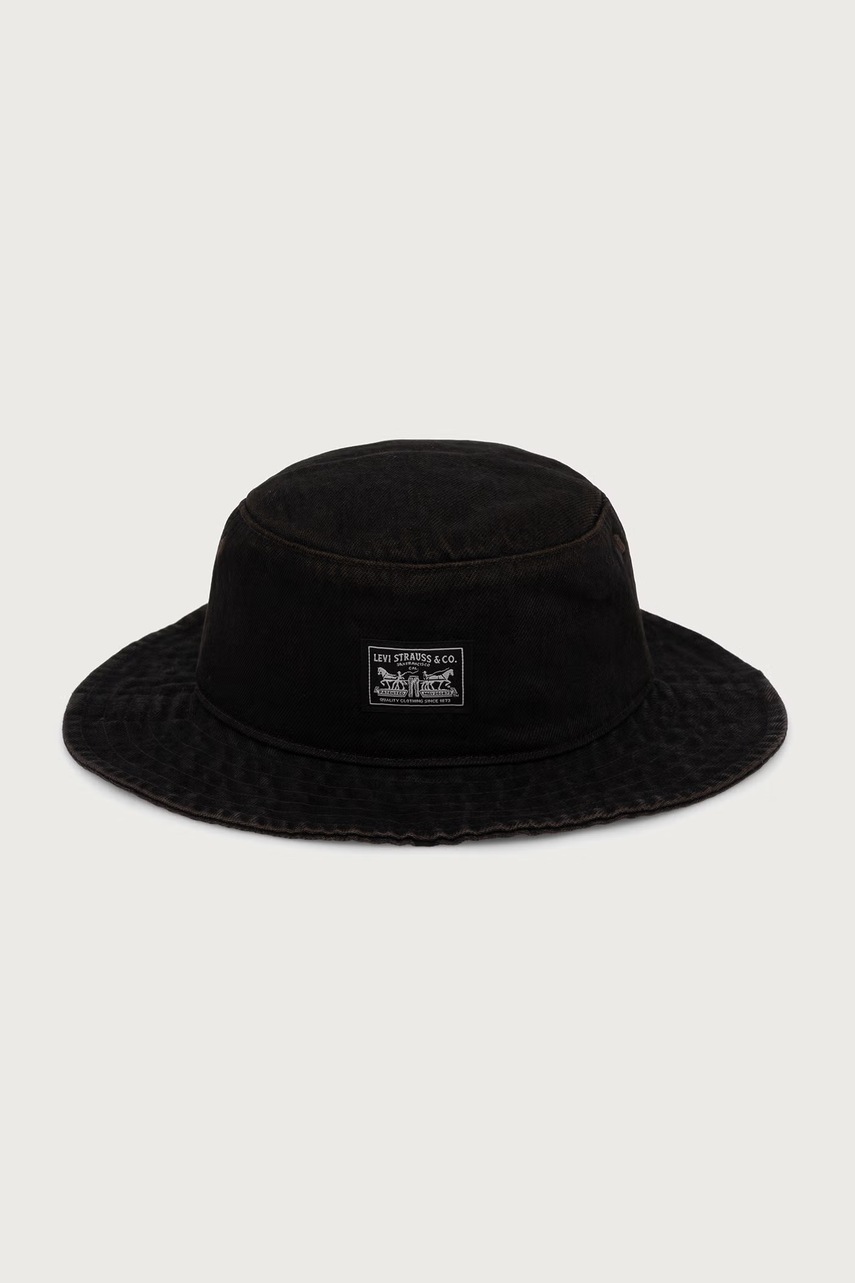 Levi's καπέλο bucket βαμβακερό BAY DRAWSTRING