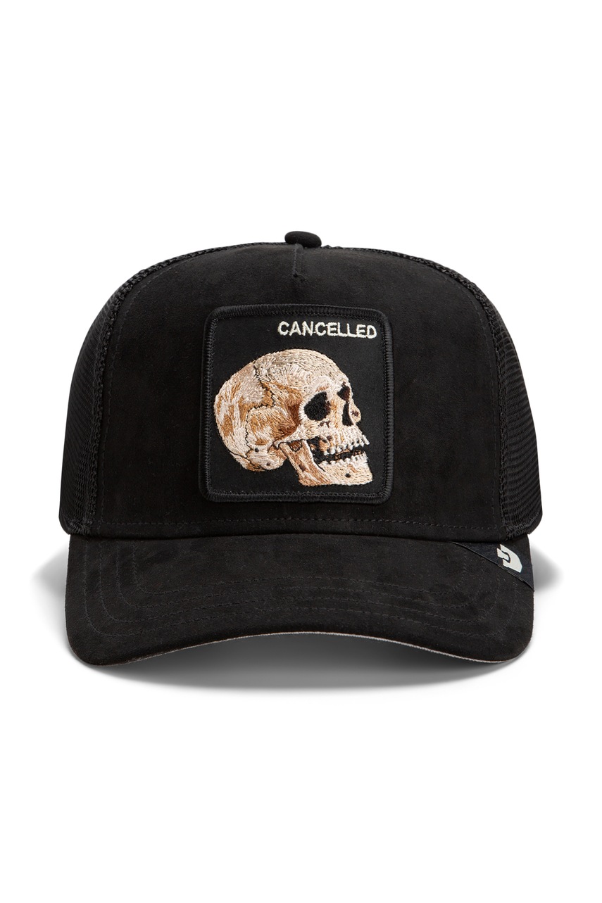 Goorin Bros  шапка trucker от имитация на велур Suede Cancelled Skull Trucker