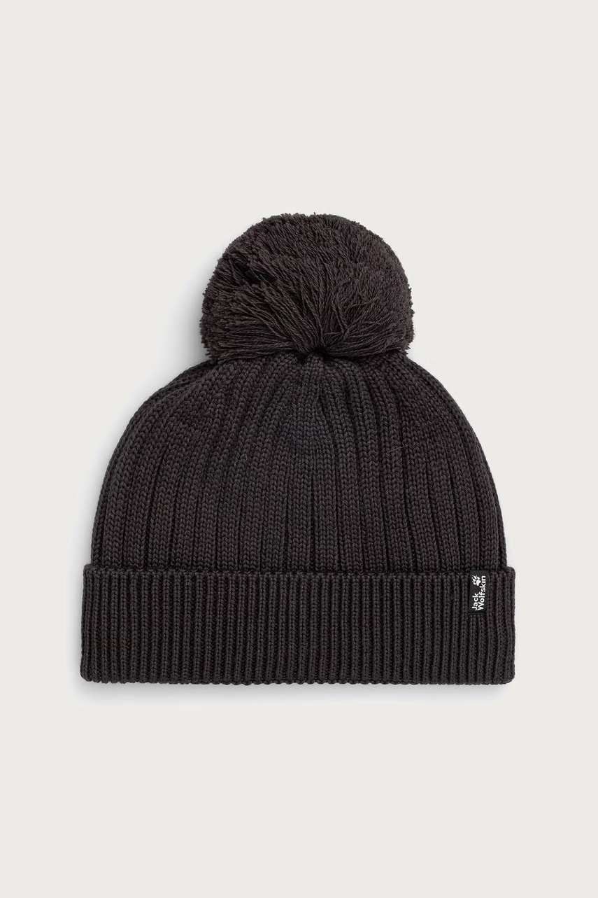Jack Wolfskin  čepice s bambulí s vlnou
