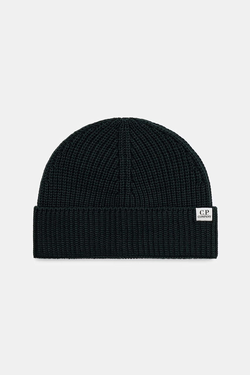 C.P. Company czapka beanie z wełny merino