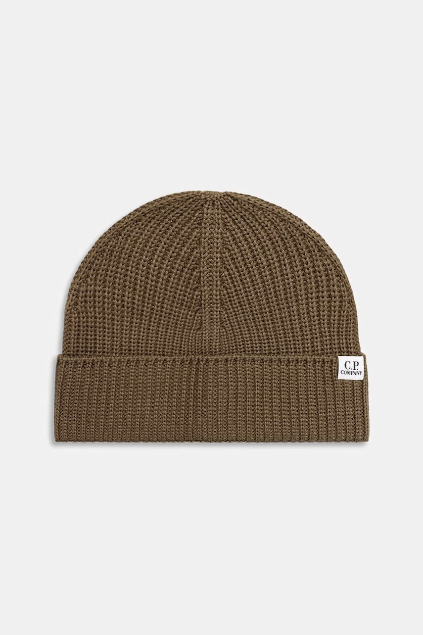 C.P. Company czapka beanie z wełny merino