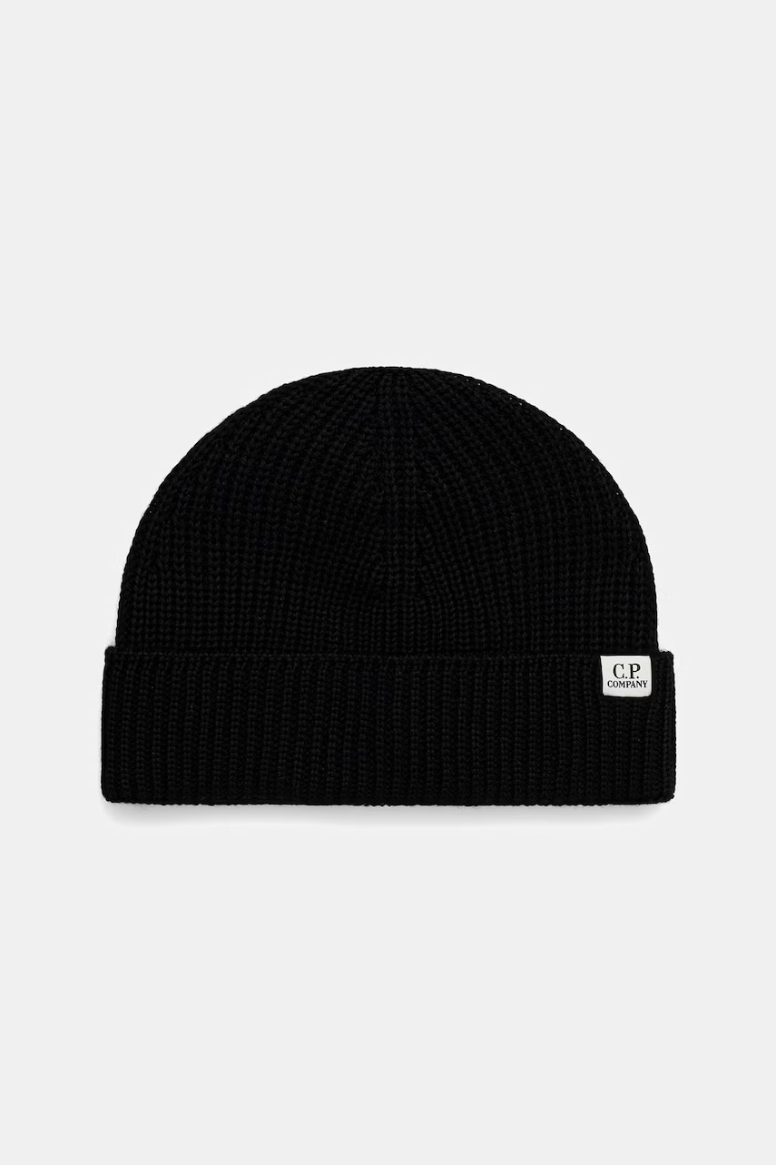 C.P. Company czapka beanie z wełny merino