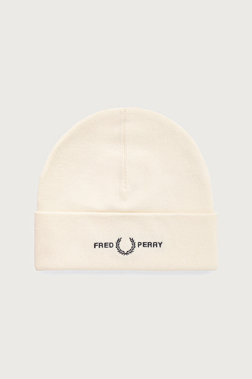 Fred Perry czapka beanie z bawełną