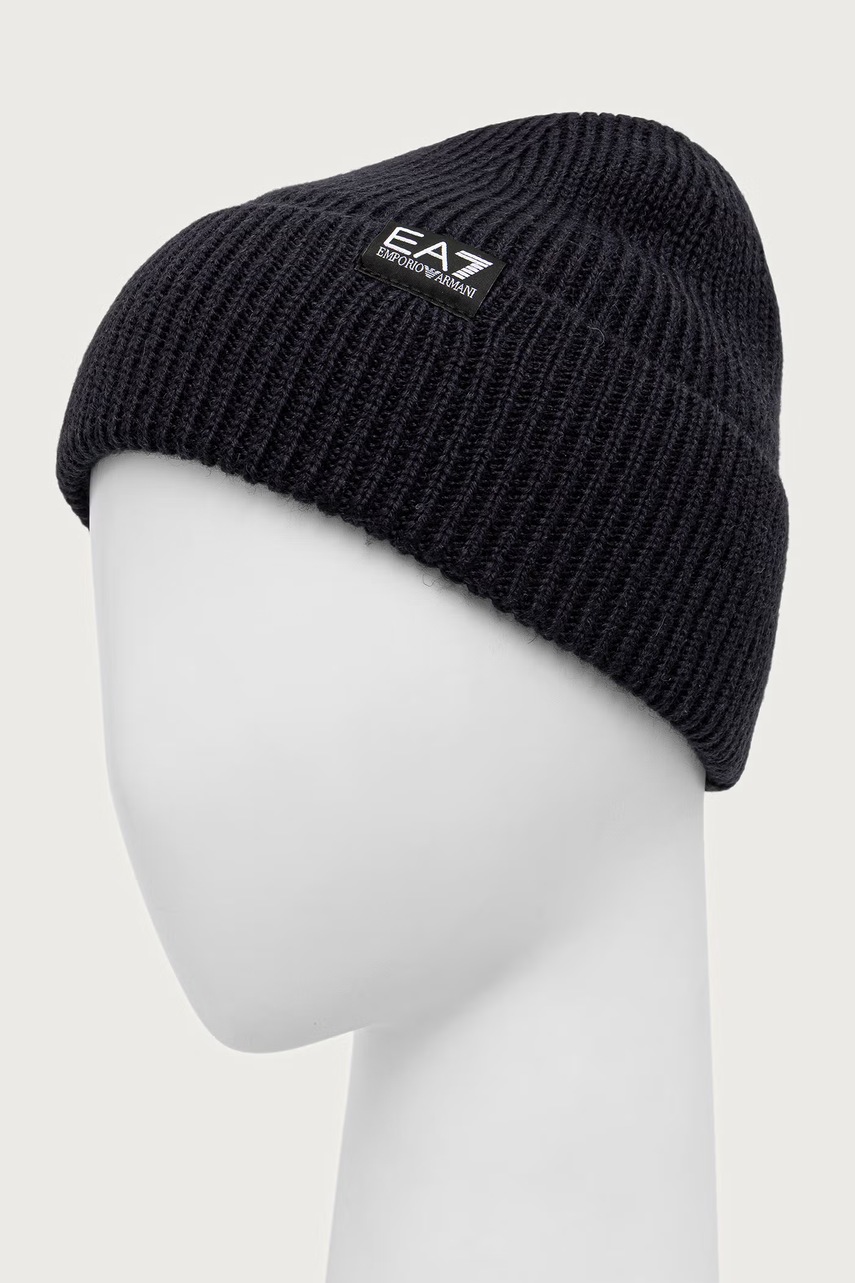 EA7 Emporio Armani  шапка beanie дамска от вълнена материя