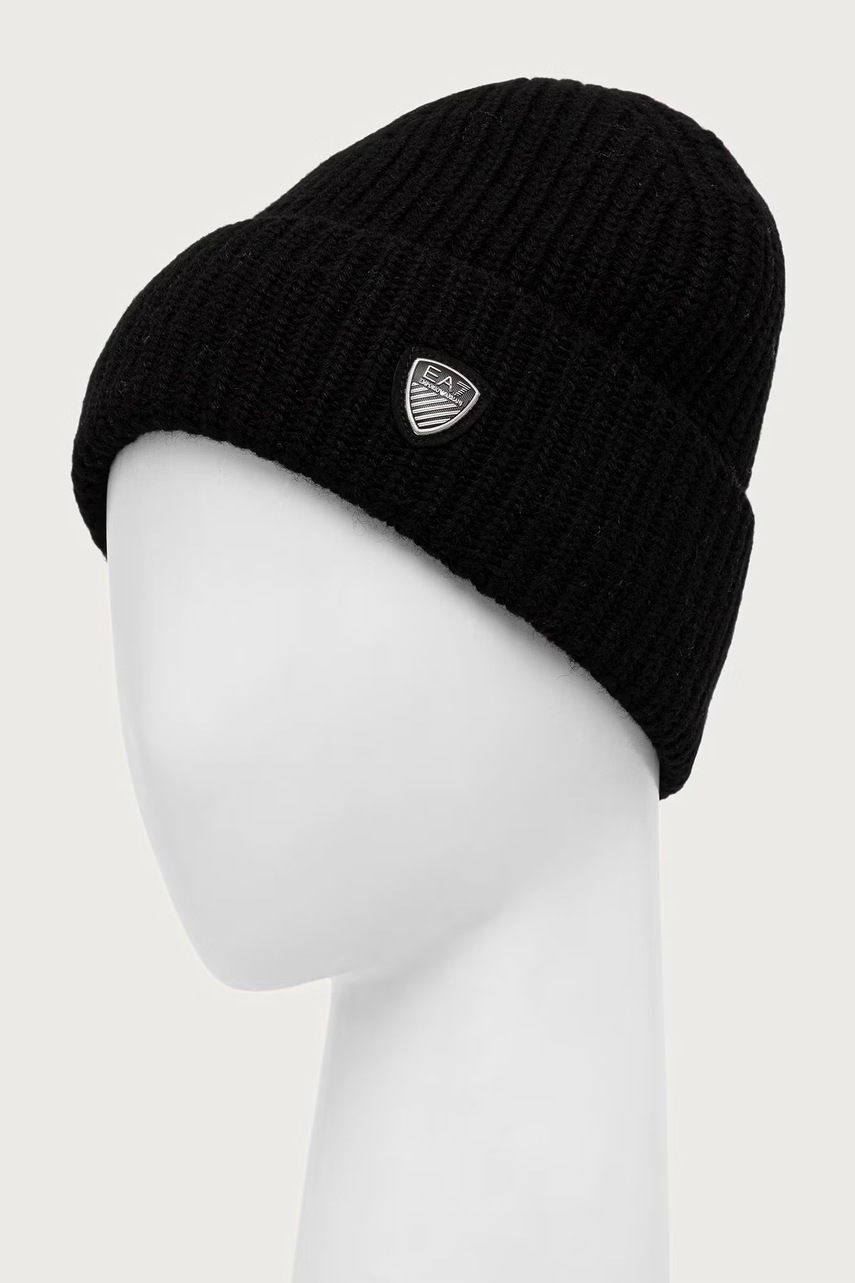 EA7 Emporio Armani  шапка бейни от вълнена материя