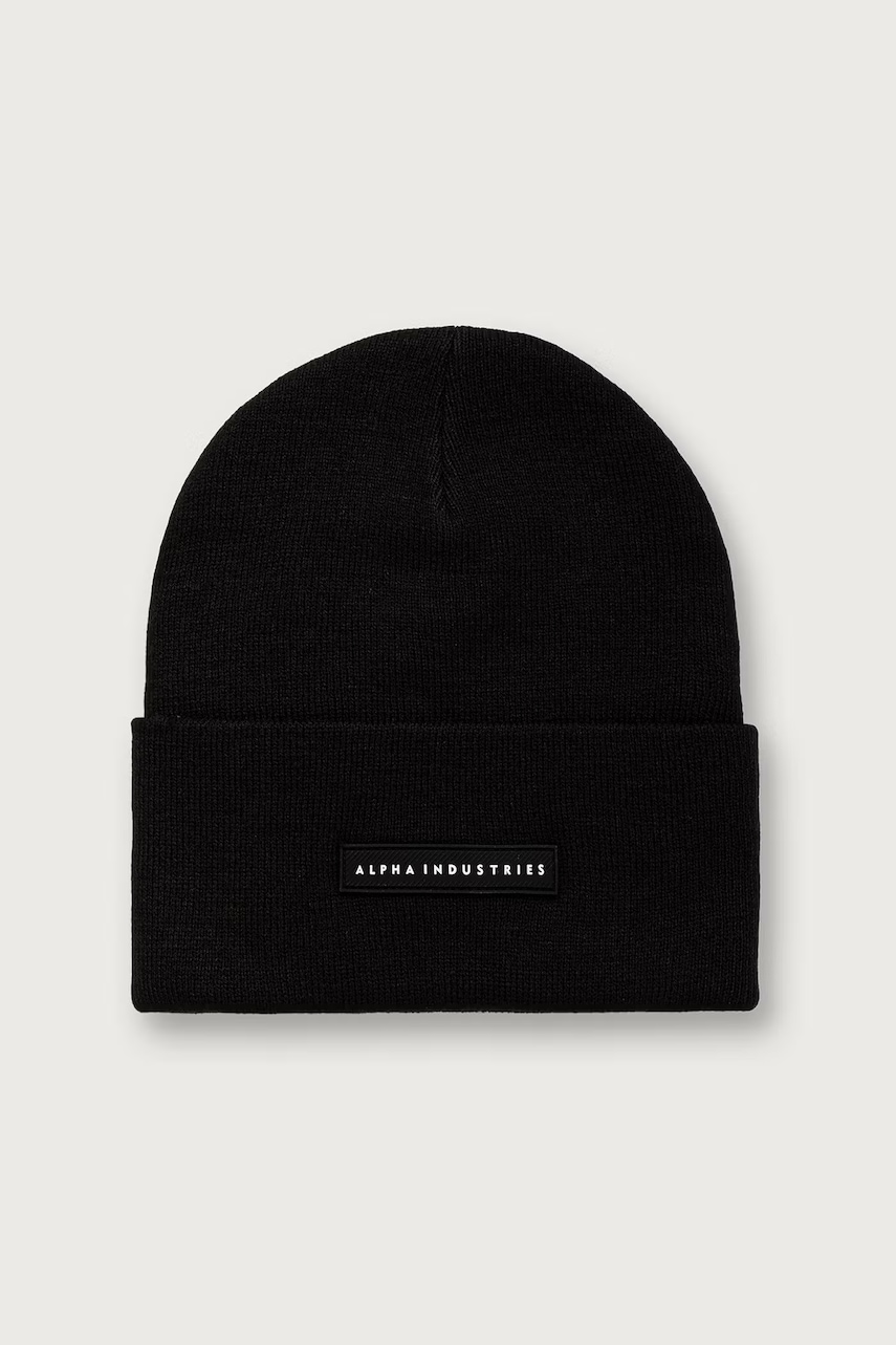 Alpha Industries čiapka beanie Rubber Logo