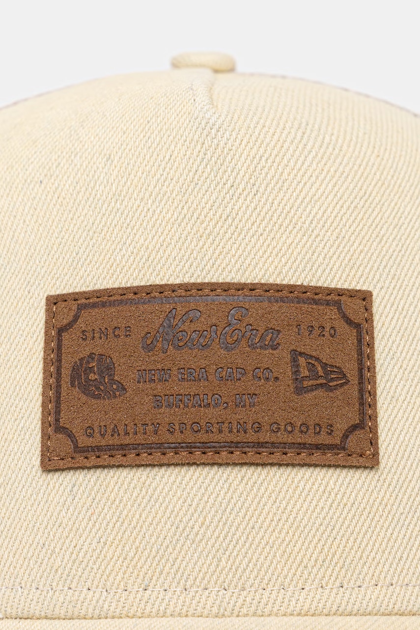 New Era šiltovka trucker DENIM LEATHER PATCH TRUCKER
