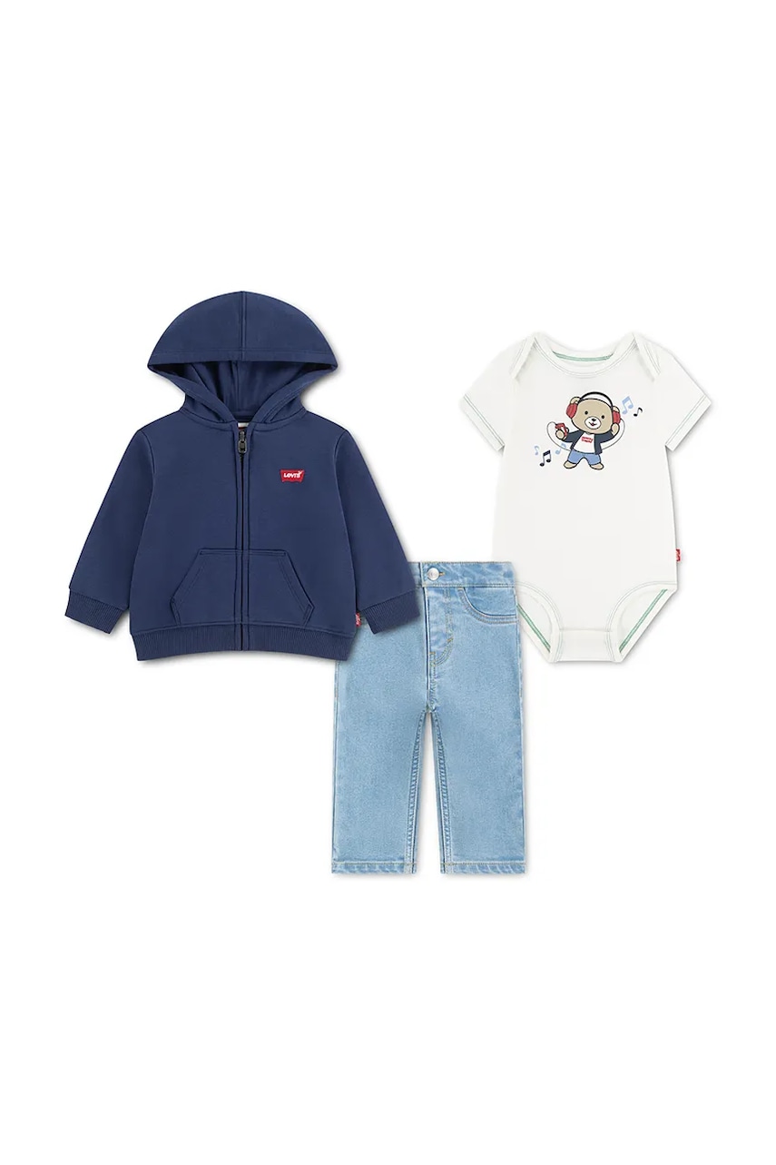 Levi's tepláková súprava detská s bavlnou FULL ZIP HOODIE SET