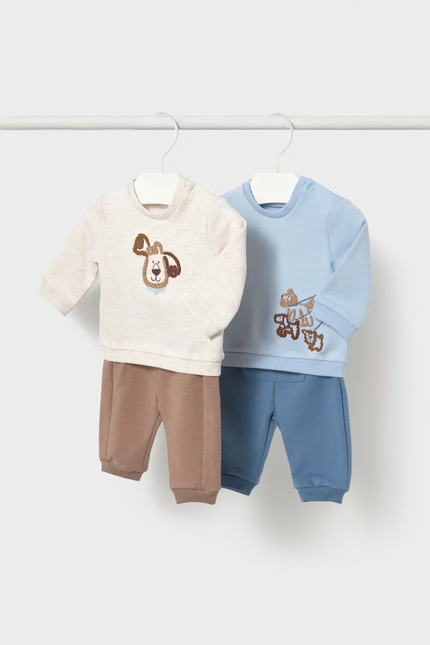 Mayoral Newborn komplet trenirka za bebe od pamuka s elastanom