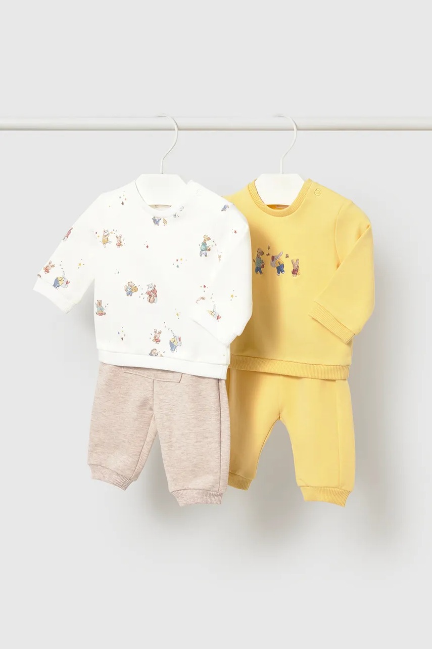 Mayoral Newborn  compleu de trening pentru bebeluși din bumbac cu elastan