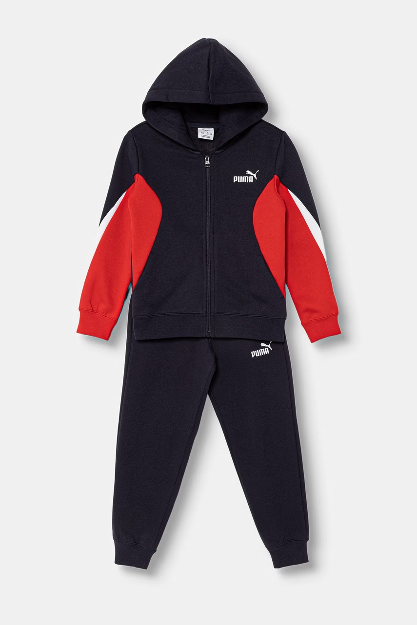 Puma φόρμα παιδική με βαμβάκι ESS BLOCK Full-Zip Sweat Suit