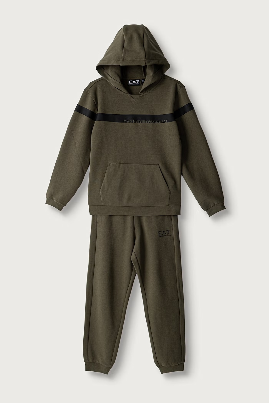 EA7 Emporio Armani compleu de trening pentru copii cu bumbac