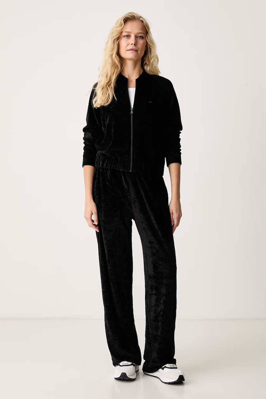 Emporio Armani Underwear compleu de loungewear pentru femei din velur